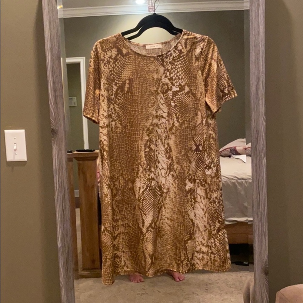 Snake print dress